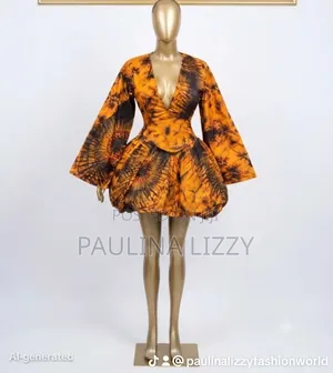 Paulina Adire 2 Piece Skirt Set