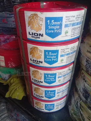 1.5mm Single PVC Cable (Lion) Red