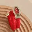 Ladies Snake Bangles Wrist Watch - Gold - 4