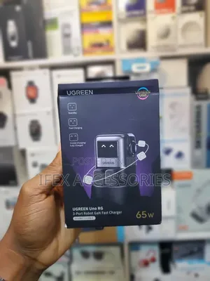 UGREEN UNO RG 3-Port Robot GaN Fast Charger 65W Baki