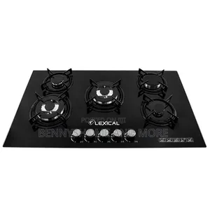 Lexical 5 Burner Gas Cooker Mai Gilashin Tempered