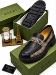 Mata Gucci masu Alatu na Maza - Bakin Fata - 1