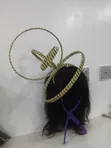 Attractive Adire Fascinator - Women's Headpiece - 2
