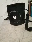 Used Black Bucket Bag - 2