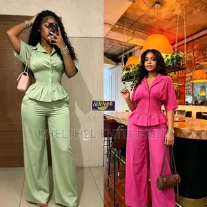 Aj Two Piece Top and Trouser Set - Brand New