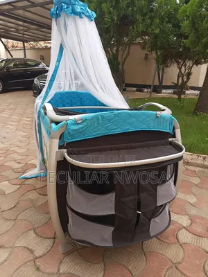 Mothercare Portable Baby Cot - Blue