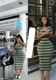 Charmie's Empire Essentialz - Trendy Brown Bodycon Dress - 1