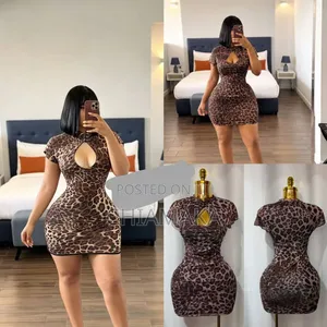 Charmie's Empire Essentialz - Trendy Brown Bodycon Dress