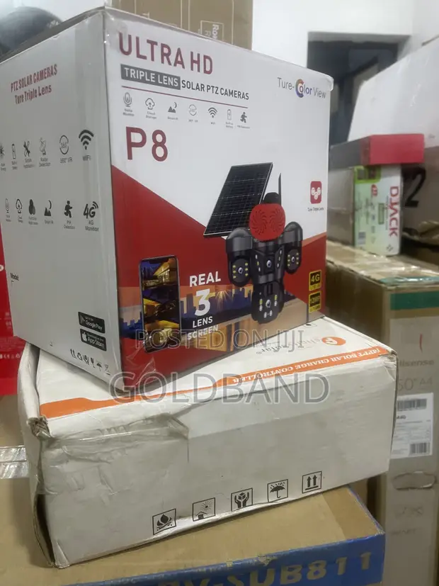 Solar PTZ Camera with Triple Lens - Brand New - 1