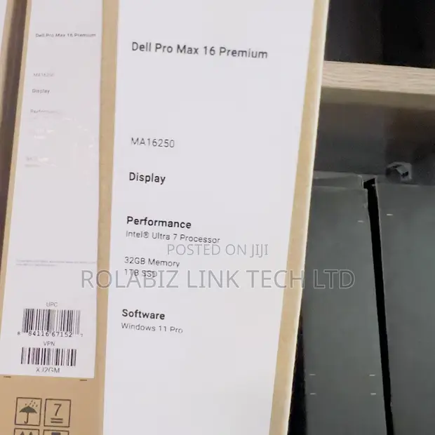 New Dell Pro Max 16 Laptop - Intel Core Ultra 7, 32GB RAM, 1TB SSD - 1