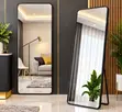 Brand New Black Long Standing Dressing Mirror - 2