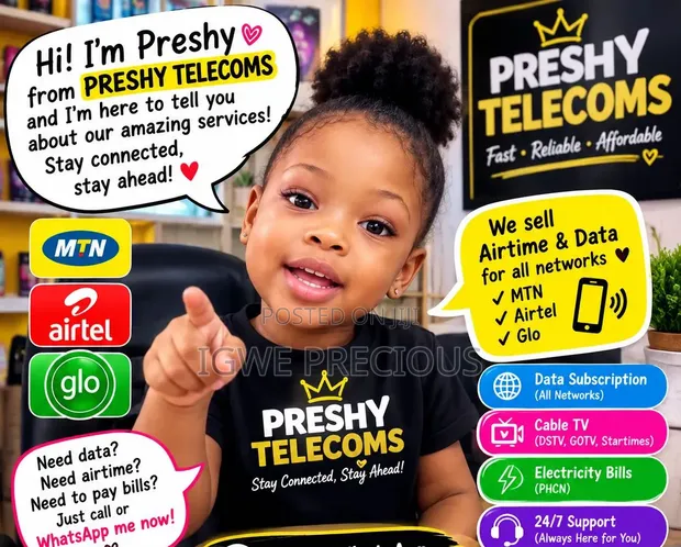 Preshy Telecom: Affordable Data & Recharge - 1