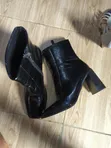 Raid Black Patent Leather Ankle Boots - Size 41/41.5 - 2