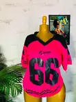 Queen 66 Oversized Jersey Top - Free Size - 4