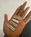 Gold & Silver Metal Tag - 2