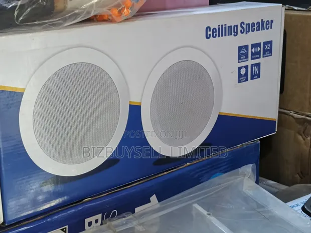 2 Pcs Wireless Bluetooth Ceiling/POP Speakers with Built-in Amplifier - 1