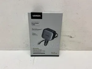 Ugreen Nexode 145W Car Fast Charger with Retractable Cable