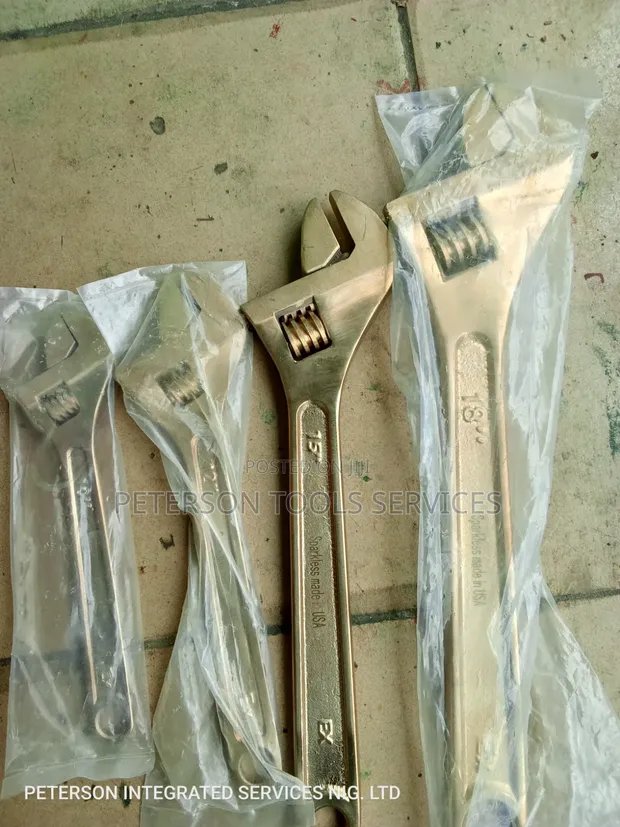 Brass/Non-Sparking Adjustable Spanner - 1