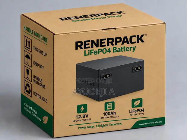 RenerPack 12.8V 100Ah LiFePO4 Battery - 1