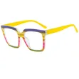 Large Frame Anti-Blue Light Cat Eye Glasses - 1