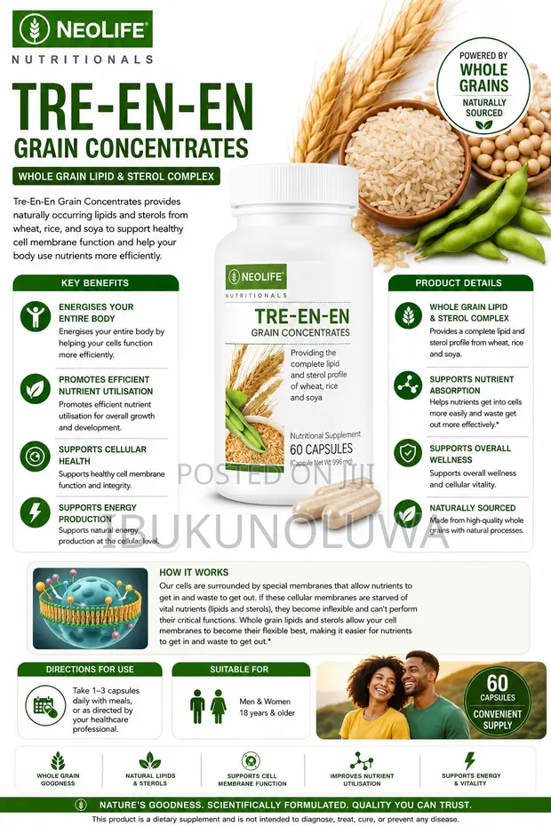 NeoLife Tre En En Grain Concentrates - 60 Capsules - 1