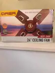 Gasa 24" Fan na Rufi QCF-24H (Gajeren Haske) - 2