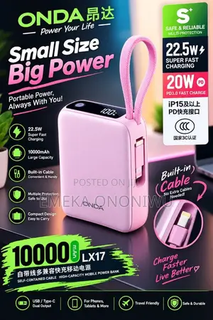 Onda Powerbank LX17 10000mAh Ultra-Fast Charging