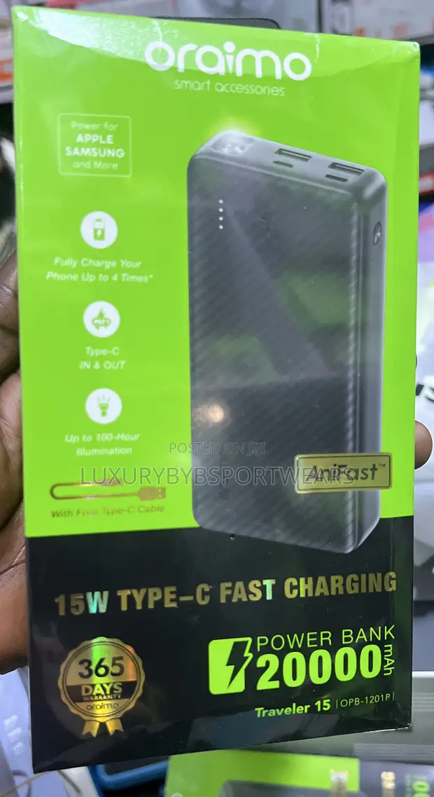 Oraimo 1201P 20000mAh Powerbank Type-C - 1