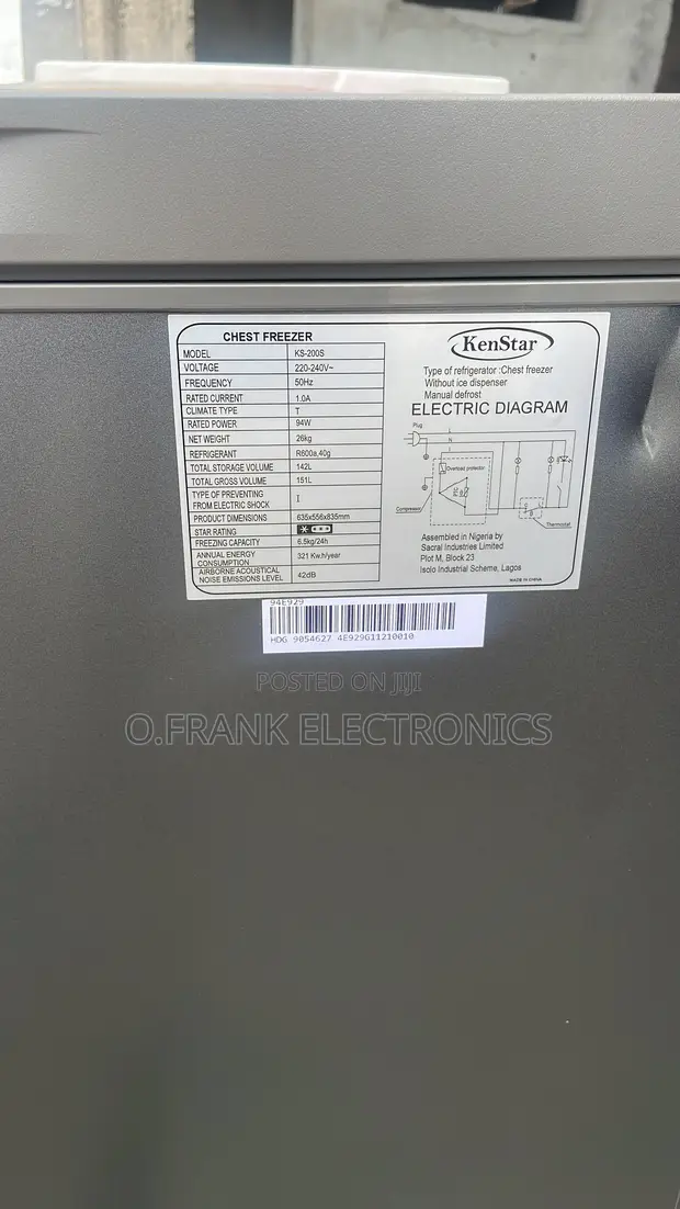 Kenstar 2.5ft Chest Freezer 151L - 1