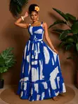 Ladies Smoky Long Flare Gown - 4 Colors - 4