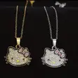 Hello Kitty Kalaba - Pink & White Zircon - 2