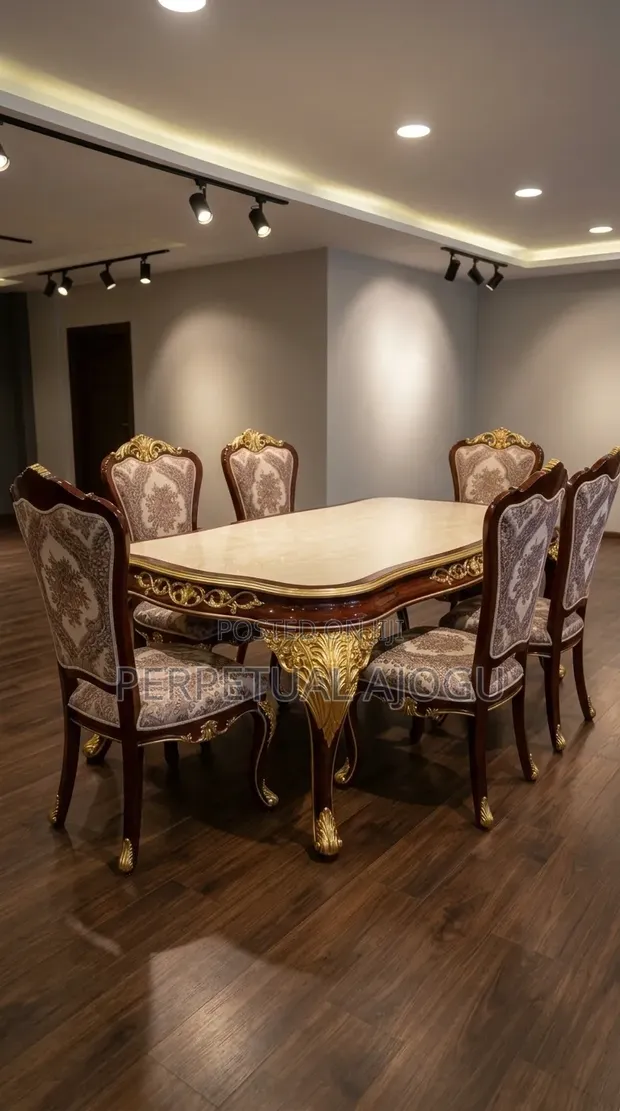 Modern 6-Seater Dining Table Set - 1