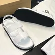 High Quality Men's White Leather Sandals - 2