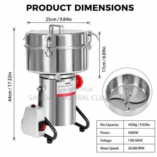 Brand New 4500g Electric Grinding Machine - 1