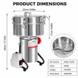 Brand New 4500g Electric Grinding Machine - 1