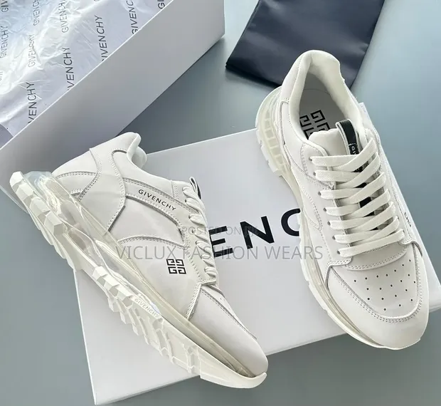Givenchy Luxury White Leather Sneakers - 1