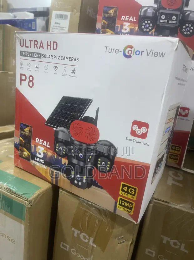 Smart Triple Lens 360° Solar CCTV Camera - 1