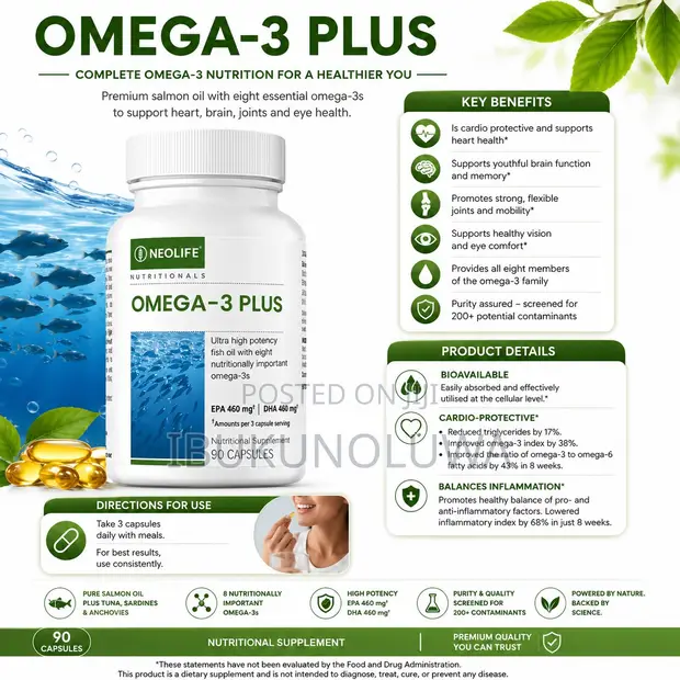 Omega-3 Plus - Kwalba 90 - 1