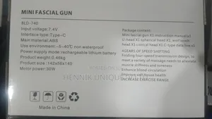 Blueidea Mini Deep Muscle Massage Gun with 4 Heads