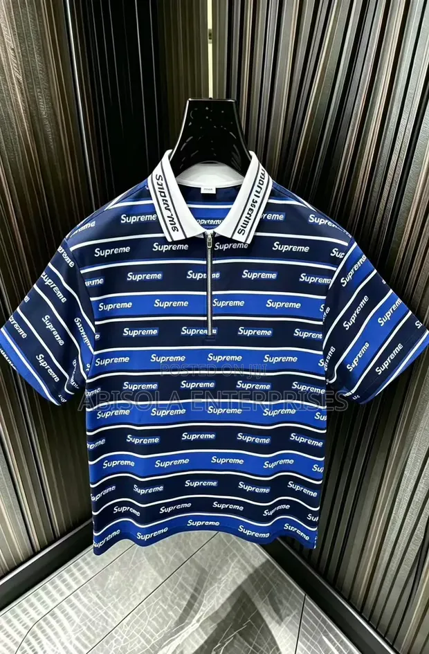 Supreme Luxury All-Over Print Zip Polo Shirt - 1