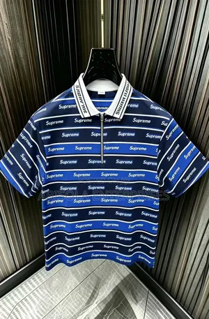 Supreme Luxury All-Over Print Zip Polo Shirt