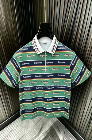 Supreme Luxury All-Over Print Zip Polo Shirt