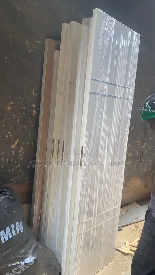 8 Feet HDF Wooden Door - Brand New - 1
