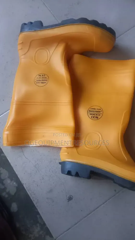 American Steel Yellow Unisex Safety Rain Boots - 1