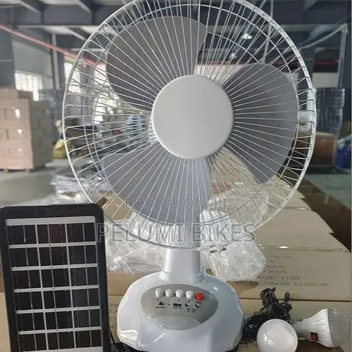 Fansen 12-inch Mai Amfani da Hasken Rana tare da Fitilar LED - 1