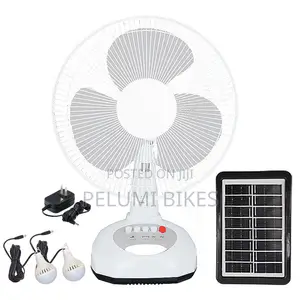 Fansen 12-inch Mai Amfani da Hasken Rana tare da Fitilar LED
