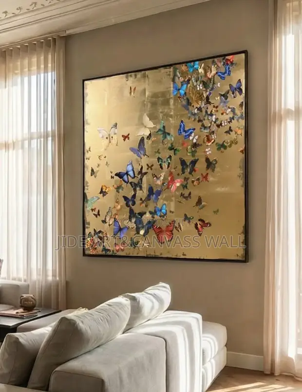 Print on Rough Canvas with Wooden Frame - 1