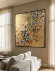 Print on Rough Canvas with Wooden Frame - 1