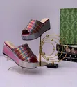 Luxury Multicolor Leather Slippers - 1