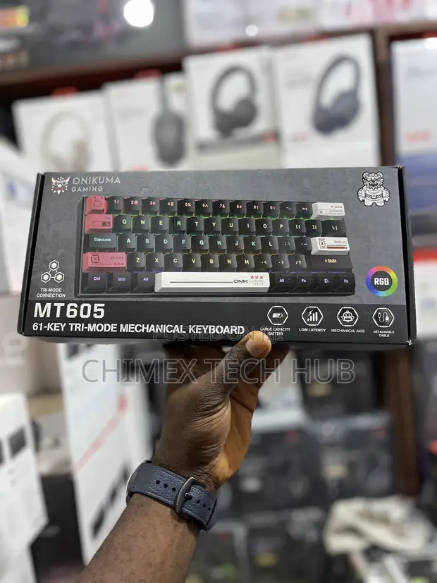 Onikuma Gaming MT605 61-Key Tri-Mode Mechanical Keyboard - 1